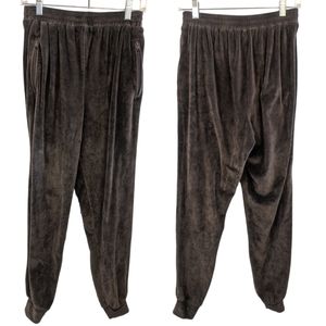 SKIMS Brown Velour Joggers. Small